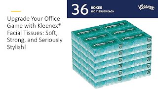 Upgrade Your Office Game with Kleenex® Facial Tissues Soft Strong and Seriously Stylish [upl. by Attennhoj]