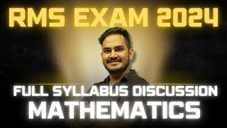 RMS EXAM 2024 MATHEMATICS – FULL SYLLABUS DISCUSSION rms2024 rmsclass9 rms [upl. by Kuebbing]