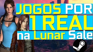 JOGOS BARATOS POR APENAS 1 REAL AGORA no PC  Promoções STEAM LUNAR SALE 2021 TEM JOGO POR CENTAVOS [upl. by Arutek416]