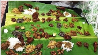 25 varieties of Nonveg food in a single banana leaf TAMILNADU [upl. by Alcus]