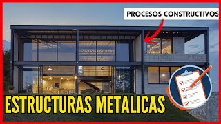 Conoce las ETAPAS para CONSTRUIR en ESTRUCTURA METALICA  Procesos Constructivos [upl. by Arlin]