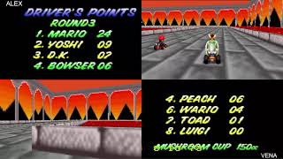 Mario Kart 64 Venas custom track [upl. by Arraes735]