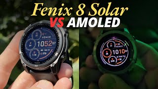 Garmin Fenix 8 Solar vs Garmin Fenix 8 AMOLED  Which Is Better [upl. by Samy]