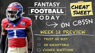 Trust or Bust Running Back Roundtable Week 12 StartSit Preview  2024 Fantasy Football Advice [upl. by Rolfston836]