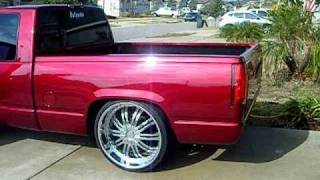 Lowered Chevy Silverado on 24s [upl. by Inhsor]