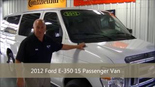 2012 Ford E350 15 Passenger Van SOLD [upl. by Mezoff]