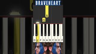 For The Love Of A Princess Piano Tutorial Easy Slow  Braveheart Theme James Horner [upl. by Nibroc298]