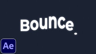 Smooth Bouncy Text Animation Tutorial in After Effects  Overshoot Bounce  No Plugins [upl. by Thurber]