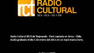 Radio Cultural 899 de Toquepala captada en Arica [upl. by Dnilazor]