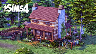 Outlander Cabin  Sims 4  Speed build with ambience sounds [upl. by Nor]