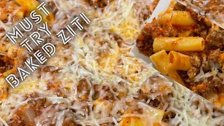 Baked Ziti With Meat amp Ricotta Cheese [upl. by Kresic]