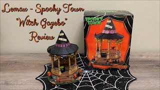 Lemax Spooky Town  “Witch Gazebo” Review [upl. by Oravla]