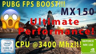 PUBG FPS BOOST  Nvidia GeForce MX150  FOLLOW THE SETTINGS  Acer Aspire 5  Budget Gaming Laptop [upl. by Ariayek]