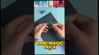 Learn This Easy Rubber Band Magic Trick to Impress Everyone  Simple Magic Tutorial shorts puzzle [upl. by Haelahk]