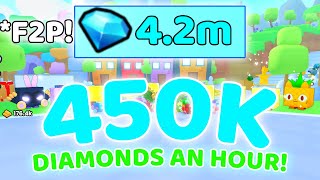 How to get 450000 Diamonds an hour  Pet Simulator 99 [upl. by Doggett]