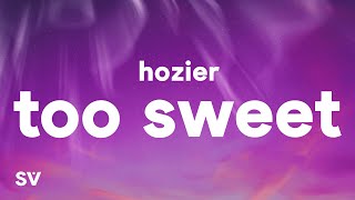 Hozier  Too Sweet Lyrics [upl. by Sidonie]