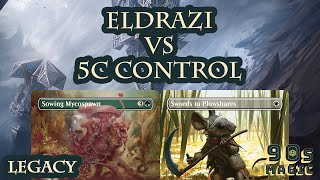 Eldrazi vs 5c Control MTG Legacy [upl. by Aiel]