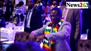 President Mnangagwa dancing to quotKutonga Kwaroquot [upl. by Palumbo184]