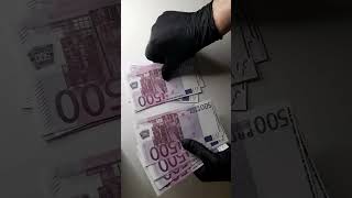 Quick count €500 Euro prop money propmoney shorts 500euro [upl. by Elicia507]