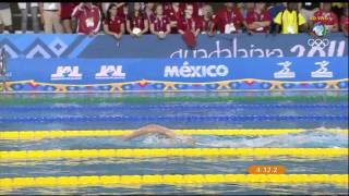 Pan Guadalajara 2011  NATAÇÃO  4x200m Livre Feminino Final  Record HD [upl. by Nolyaw]