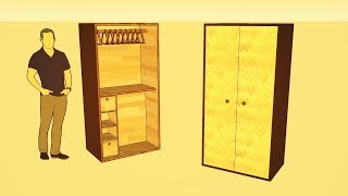 DIY Wardrobe  Almirah [upl. by Odilo]