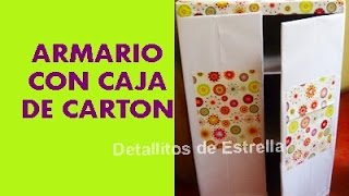 ARMARIO CON CAJAS DE CARTON RECICLADO [upl. by Snej805]