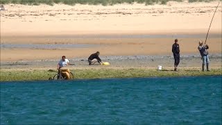 Pêche à Pied  Plage dEtel  Endroit de Surf Casting  Ria  Morbihan Sud  56  Bretagne  France [upl. by Nagek]