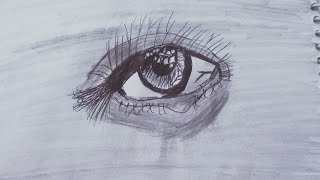 Hyper realistic eye drawingCreative artdrawing art creative [upl. by Xenophon]