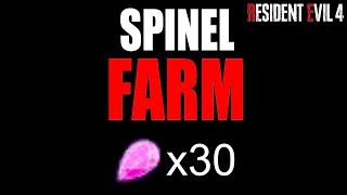 30 Spinels FAST Resident Evil 4 spinel farm [upl. by Canute]