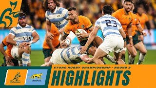 Wallabies vs Los Pumas Highlights  Rugby Championship Round 2  2023 [upl. by Gupta]