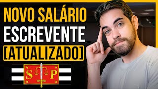 SALÁRIO ATUALIZADO Quanto GANHA um escrevente do TJSP [upl. by Ivonne]