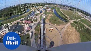 GoPro footage shows waterslide Verrückt that killed Missouri boy  Daily Mail [upl. by Anitsrihc617]