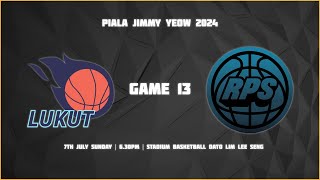 PIALA JIMMY YEOW 2024  630PM  GAME 13 LUKUT VS R ONE REAPERS [upl. by Adrahs]