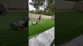 How To Install Artificial Grass Carpet In Garden  artificialgrass shortsvideo reels [upl. by Eekaz517]