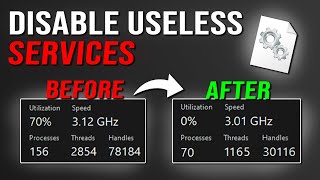 DISABLE these SERVICES for BETTER GAMING on Windows [upl. by Poppo110]