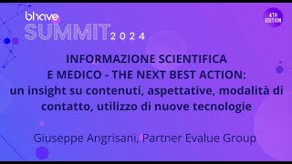 Informazione Scientifica e Medico  Giuseppe Angrisani  Bhave Summit 2024 [upl. by Kecaj]