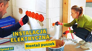 INSTALACJA Elektryczna ⚡️Cz 1  Epizod 37  Montaż puszek [upl. by Dhu172]