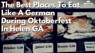 Where to Eat Like a German in Helen Georgia [upl. by Kcirdaed]