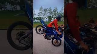 Free Show RXZ 🔥 WeekangWheelieampDrift Donut By DanialSyafiq rxz motovlog shorts trending fypyt [upl. by Gavrilla706]