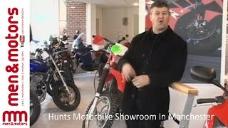 Hunts Motorbike Showroom In Manchester [upl. by Eniarrol]