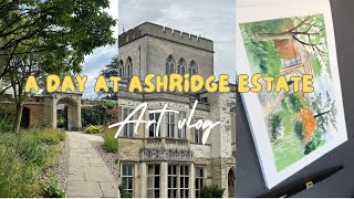 Exploring Ashridge Estate Upfest Art House Exhibit And Watercolour Painting [upl. by Annagroeg]