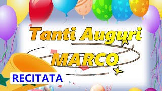 MARCO Tanti Auguri  Buon Compleanno Marco  Auguri cantato [upl. by Milinda239]