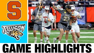 4 Syracuse vs Towson Lacrosse Highlights  First Round  2024 College Lacrosse [upl. by Nomor506]