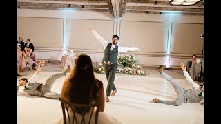 Groom Surprises Bride with Dance Routine ft The Groovesmen [upl. by Corie198]