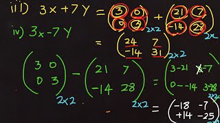 MATRICES 📍 ✖️ Multiplication Matrix with an INTEGER  Order of Matrix  MATRIX 🔟 [upl. by Auqinat89]