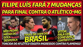 7 MUDANÇAS NO FLAMENGO  MÉDIA DE GOLS DESPENCA SEM PEDRO  ATLÉTICOMG CONFIANTE  FINAL À VISTA E [upl. by Eldorado314]