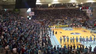 Impresionante himno gallego final Adecco Oro entre CB Breogán y CB Ourense 31052015 [upl. by Kries]