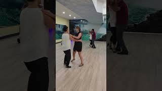 Tango Basic with Promenade Left Turn  Dance Lessons for Beginners [upl. by Ganley787]