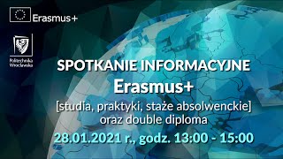 Spotkanie informacyjne Erasmus 2021 [upl. by Marysa]