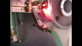 Crane Wheel Induction Hardening  Automotive Wheel Hub Induction Heating Treatment [upl. by Kinch]